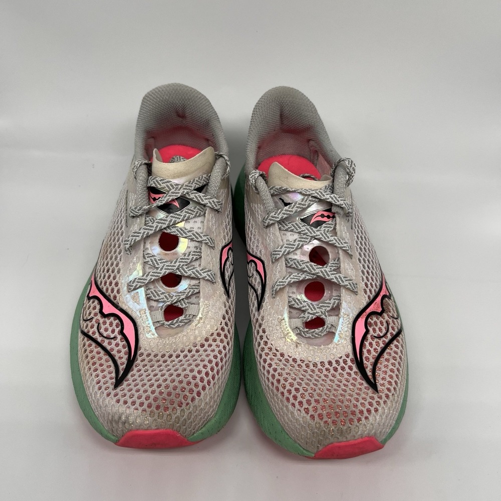 Saucony Women's Endorphin Pro 3 Running Shoes Fog ViziPink 6.5 Marathon Racing - Picture 4 of 10